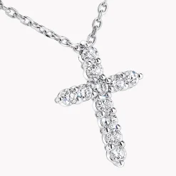 Graff Round Diamond Cross Petite Pendant^ Men's Jewelry|Necklaces & Pendants