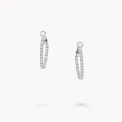 Graff Round Diamond Hoop Earrings^ White Diamond|Classic Graff
