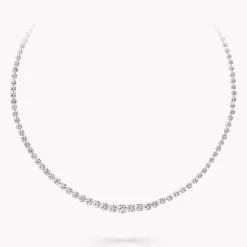 Graff Round Diamond Necklace^ Bridal Jewelry|White Diamond