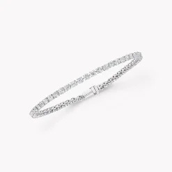 Graff Round Diamond Slim Bracelet^ Bridal Jewelry|White Gold