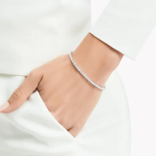 Graff Round Diamond Slim Bracelet^ Bridal Jewelry|White Gold