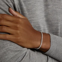 Graff Round Diamond Slim Bracelet^ Bridal Jewelry|White Gold