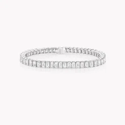 Graff Slim Emerald Cut Diamond Bracelet^ White Diamond|Classic Graff