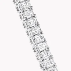 Graff Slim Emerald Cut Diamond Bracelet^ White Diamond|Classic Graff