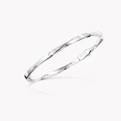 Graff Spiral Bangle^ White Gold|Spiral