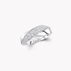 Graff Spiral Diamond Ring^ White Gold|White Diamond
