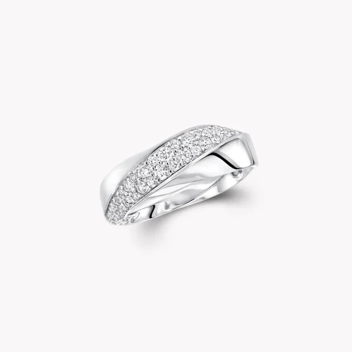 Graff Spiral Diamond Ring^ White Gold|White Diamond