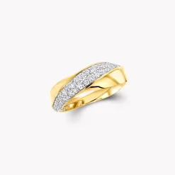 Graff Spiral Diamond Ring^ Yellow Gold|Spiral