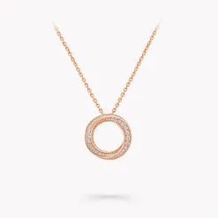 Graff Spiral Pavé Diamond Pendant^ Rose Gold|Spiral