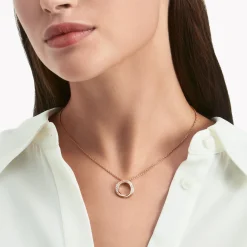 Graff Spiral Pavé Diamond Pendant^ Rose Gold|Spiral