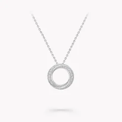 Graff Spiral Pavé Diamond Pendant^ Bridal Jewelry|White Gold