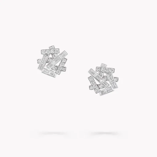 Graff Threads Diamond Stud Earrings^ White Gold|Threads