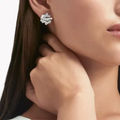 Graff Threads Diamond Stud Earrings^ White Gold|Threads