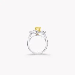 Graff Threads Yellow and White Diamond Ring^ Yellow Diamond|Threads