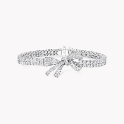 Graff Tilda’s Bow Classic Diamond Double Strand Bracelet^ Bridal Jewelry|White Diamond