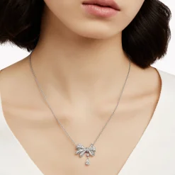 Graff Tilda's Bow Classic Diamond Drop Pendant^ Bridal Jewelry|White Diamond