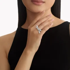 Graff Tilda's Bow Diamond Ring^ White Gold|White Diamond