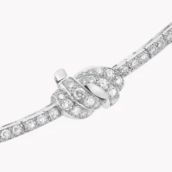 Graff Tilda’s Bow Double Pavé Diamond Drop Necklace^ Bridal Jewelry|White Diamond