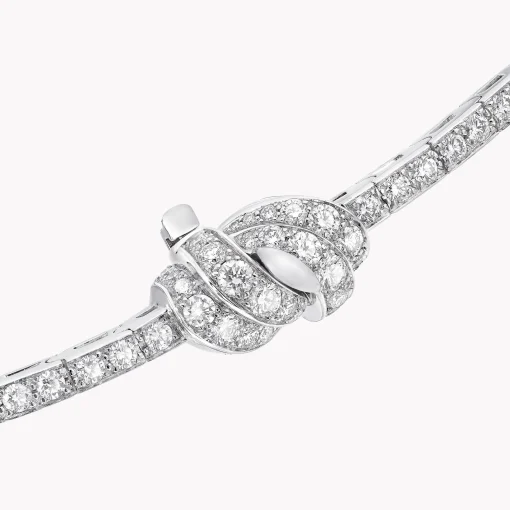 Graff Tilda’s Bow Double Pavé Diamond Drop Necklace^ Bridal Jewelry|White Diamond