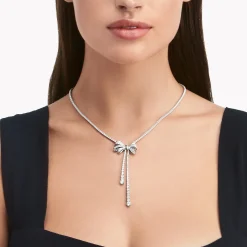 Graff Tilda’s Bow Double Strand Round Diamond Necklace^ Bridal Jewelry|White Diamond