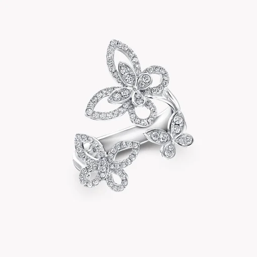 Graff Triple Butterfly Silhouette Diamond Ring^ Butterfly|Rings
