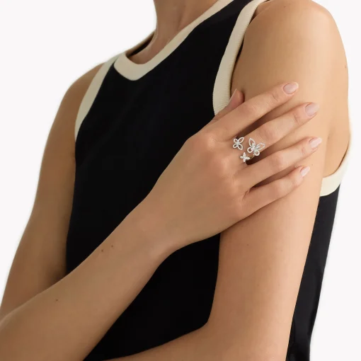 Graff Triple Butterfly Silhouette Diamond Ring^ Butterfly|Rings