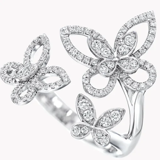 Graff Triple Butterfly Silhouette Diamond Ring^ Butterfly|Rings