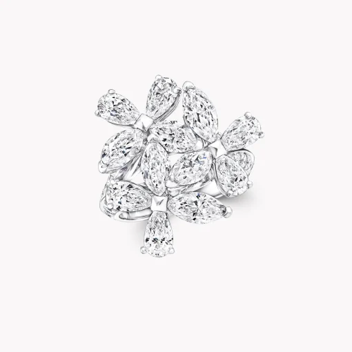 Graff Triple Classic Butterfly Diamond Ring^ White Diamond|Butterfly