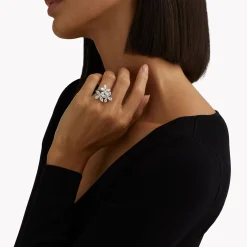 Graff Triple Classic Butterfly Diamond Ring^ White Diamond|Butterfly