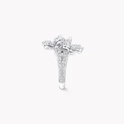Graff Triple Classic Butterfly Diamond Ring^ White Diamond|Butterfly