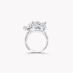 Graff Triple Classic Butterfly Diamond Ring^ White Diamond|Butterfly