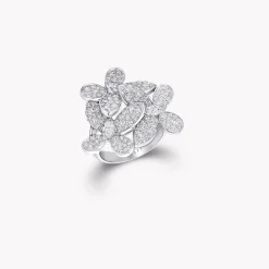 Graff Triple Pavé Butterfly Diamond Small Ring^ Butterfly|Rings