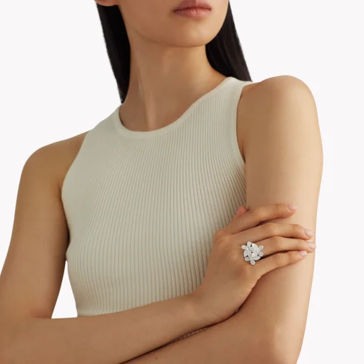 Graff Triple Pavé Butterfly Diamond Small Ring^ Butterfly|Rings