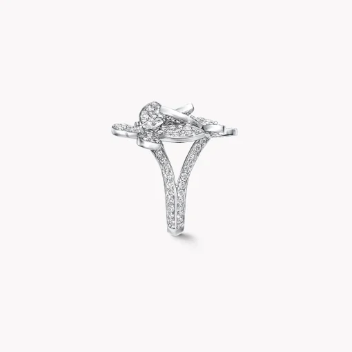 Graff Triple Pavé Butterfly Diamond Small Ring^ Butterfly|Rings