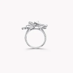 Graff Triple Pavé Butterfly Diamond Small Ring^ Butterfly|Rings