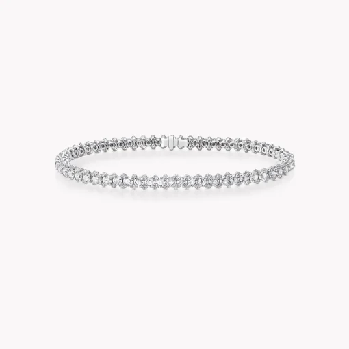 Graff Triple Row Diamond Bracelet^ Bridal Jewelry|White Diamond