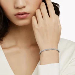 Graff Triple Row Diamond Bracelet^ Bridal Jewelry|White Diamond