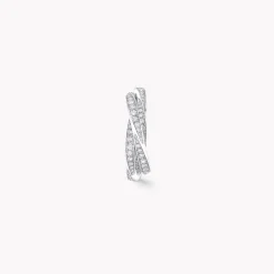 Graff Triple Spiral Pavé Diamond Ring^ White Gold|Spiral