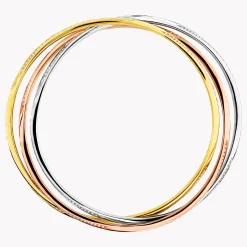 Graff Triple Spiral Pavé Diamond Bangle^ Yellow Gold|Spiral