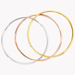 Graff Triple Spiral Pavé Diamond Bangle^ Yellow Gold|Spiral