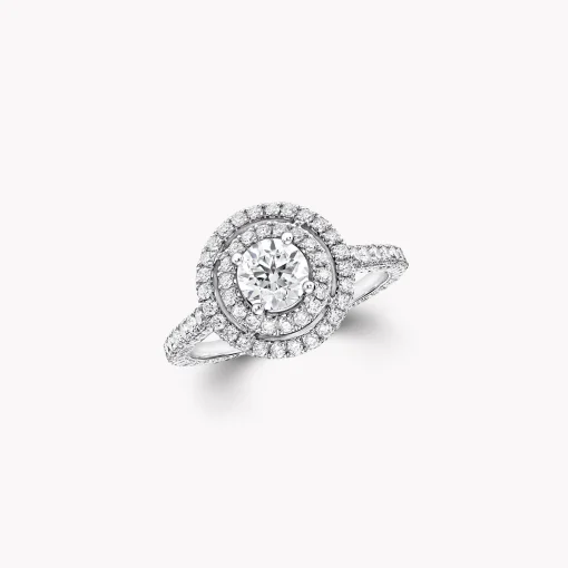 Graff Twin Constellation Round Diamond Engagement Ring^ Round|Constellation