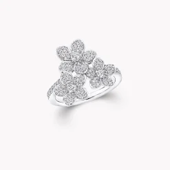 Graff Wild Flower Diamond Cluster Ring^ White Gold|Wild Flower