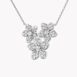 Graff Wild Flower Diamond Cluster Pendant^ White Gold|Wild Flower