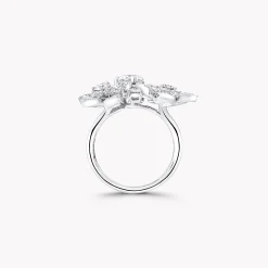 Graff Wild Flower Diamond Cluster Ring^ White Gold|White Diamond