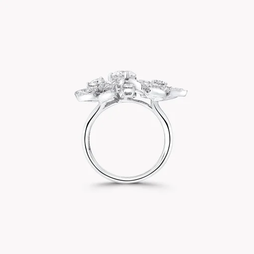 Graff Wild Flower Diamond Cluster Ring^ White Gold|White Diamond
