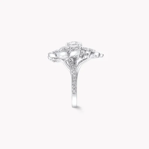 Graff Wild Flower Diamond Cluster Ring^ White Gold|White Diamond