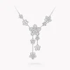Graff Wild Flower Diamond Drop Necklace^ White Gold|Wild Flower