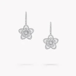 Graff Wild Flower Diamond Earrings^ White Gold|Wild Flower