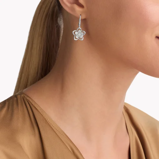Graff Wild Flower Diamond Earrings^ White Gold|Wild Flower
