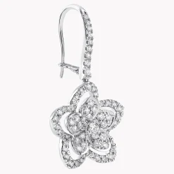Graff Wild Flower Diamond Earrings^ White Gold|Wild Flower